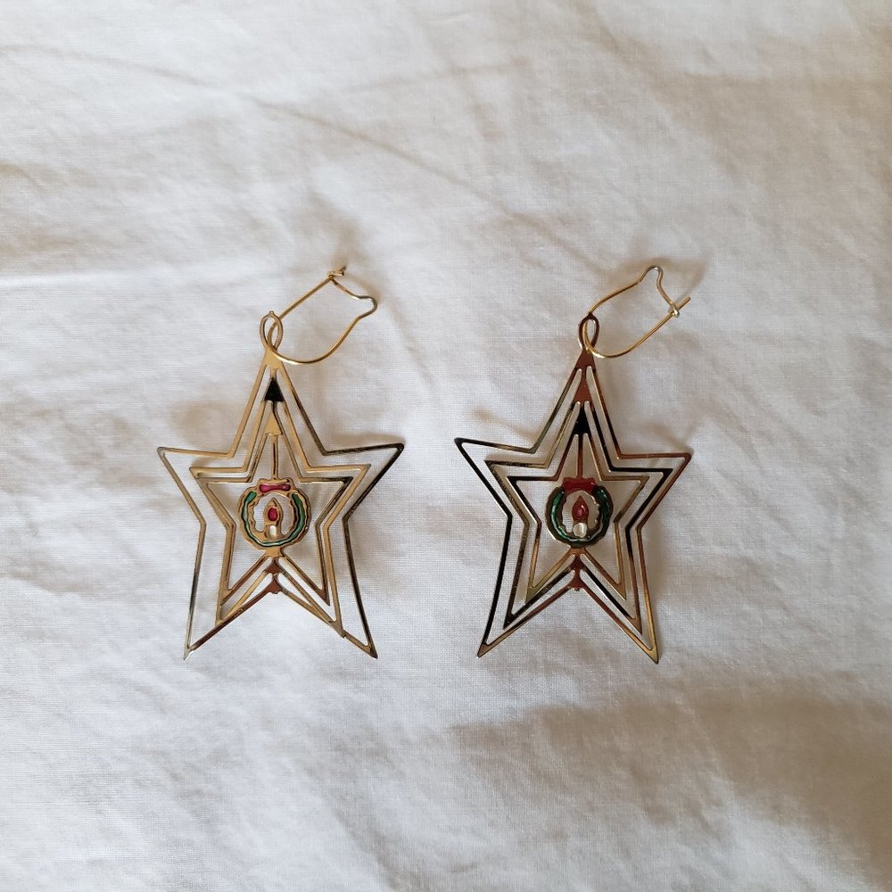 Vintage Christmas earrings